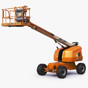 JLG 400S Telescopic Boom Lift Cherry Picker Rigged model